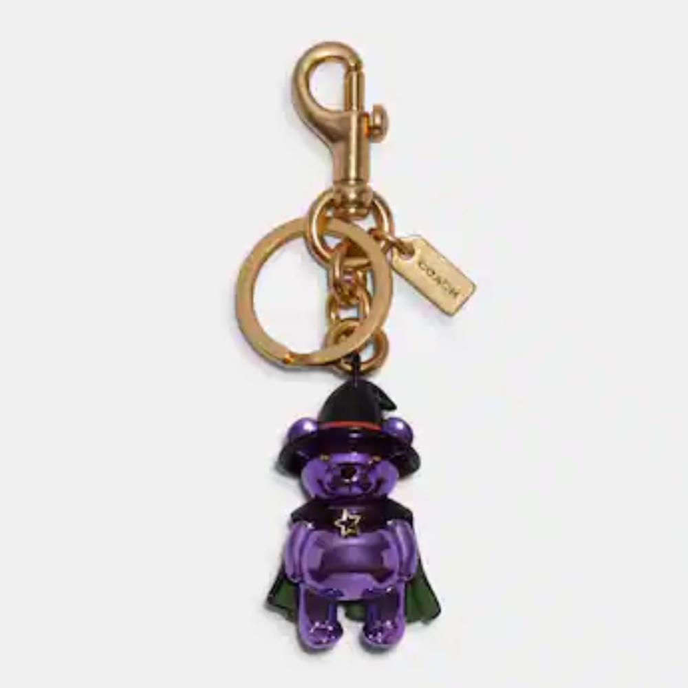 Coach Halloween Witch Bear Bag Charm - NWT